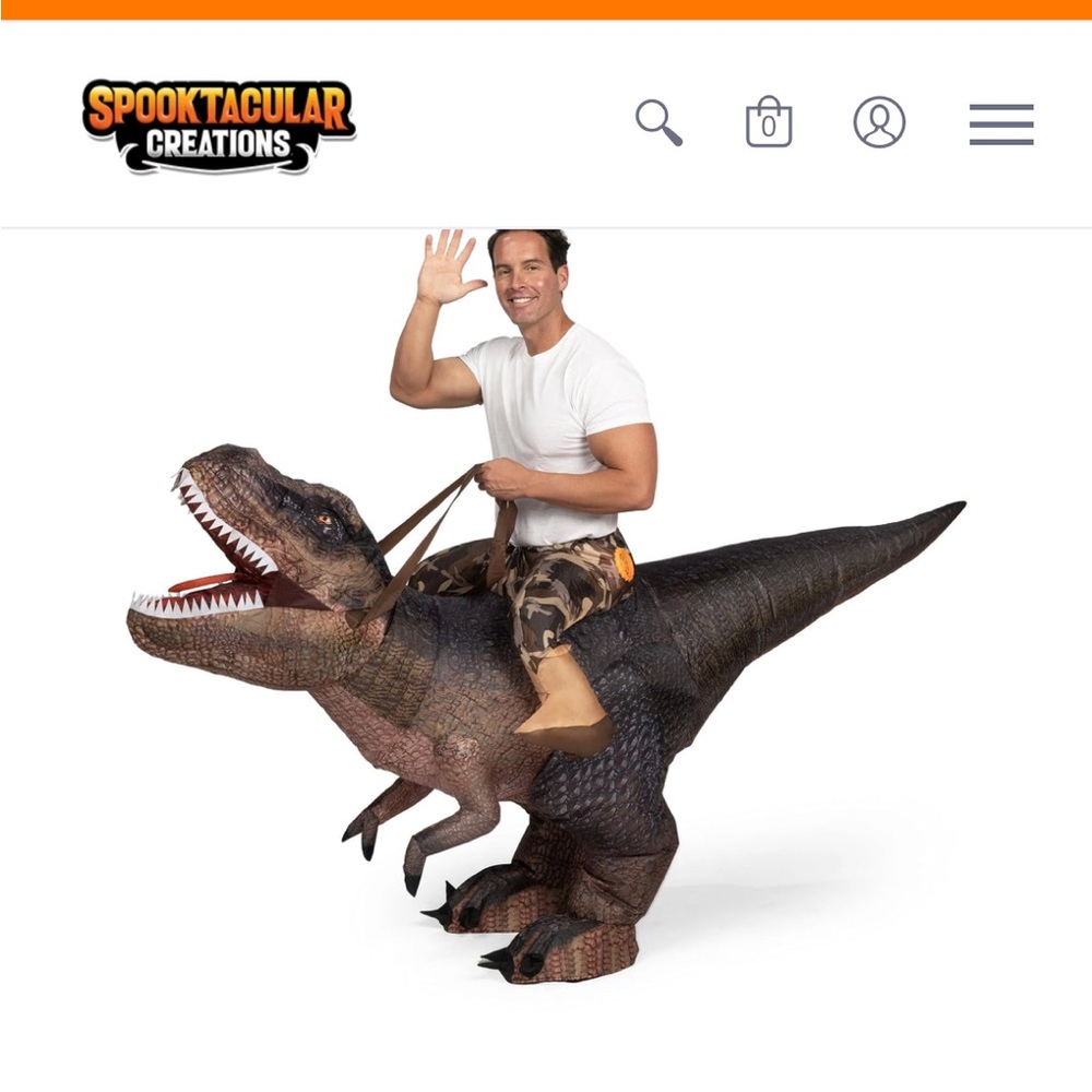 Dinosaur Ride-On Costume for Adults